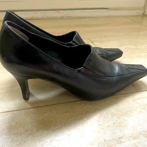 Ecco lady black leather shoes
